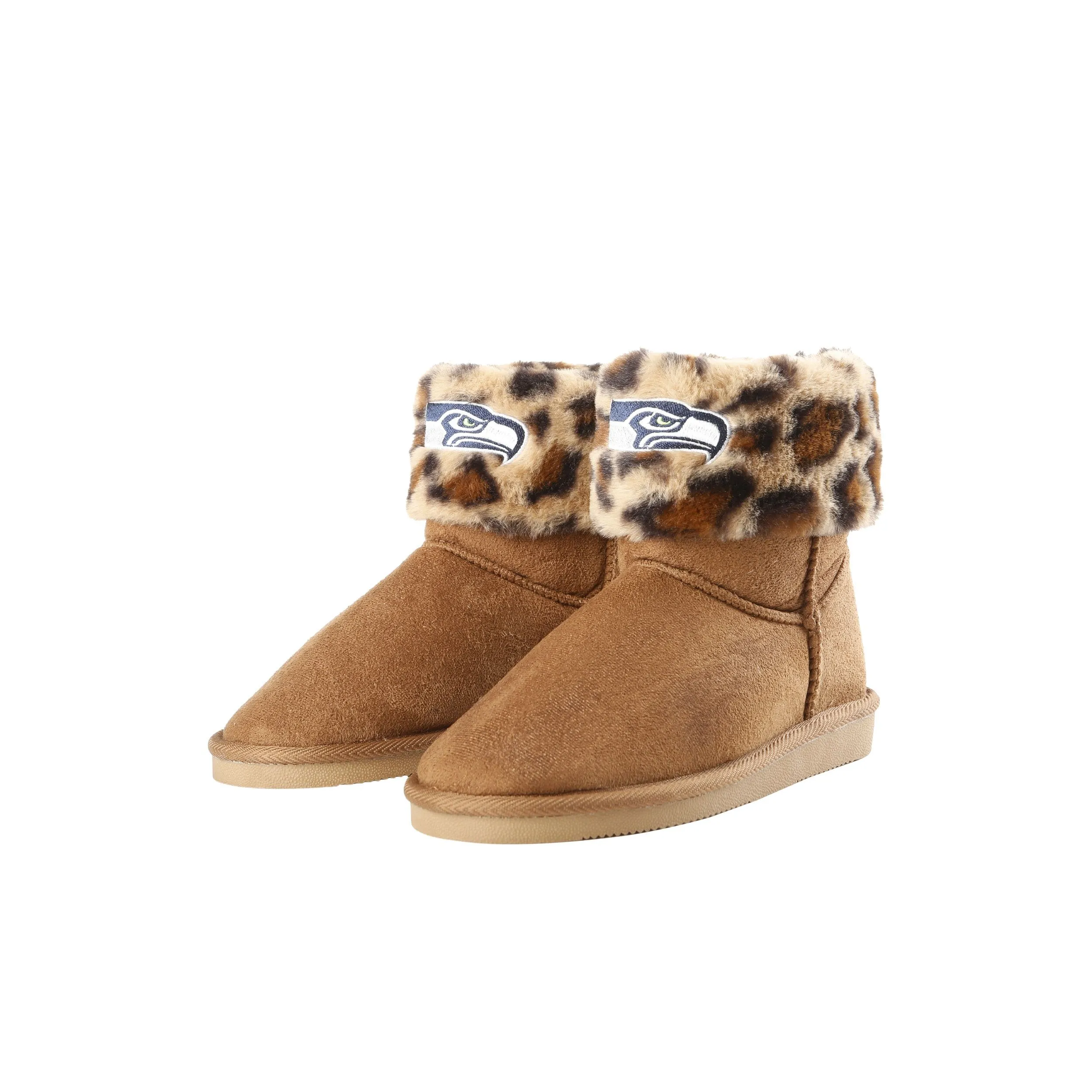 NFL Womens Cheetah Fur Boots - Pick Your Team!
