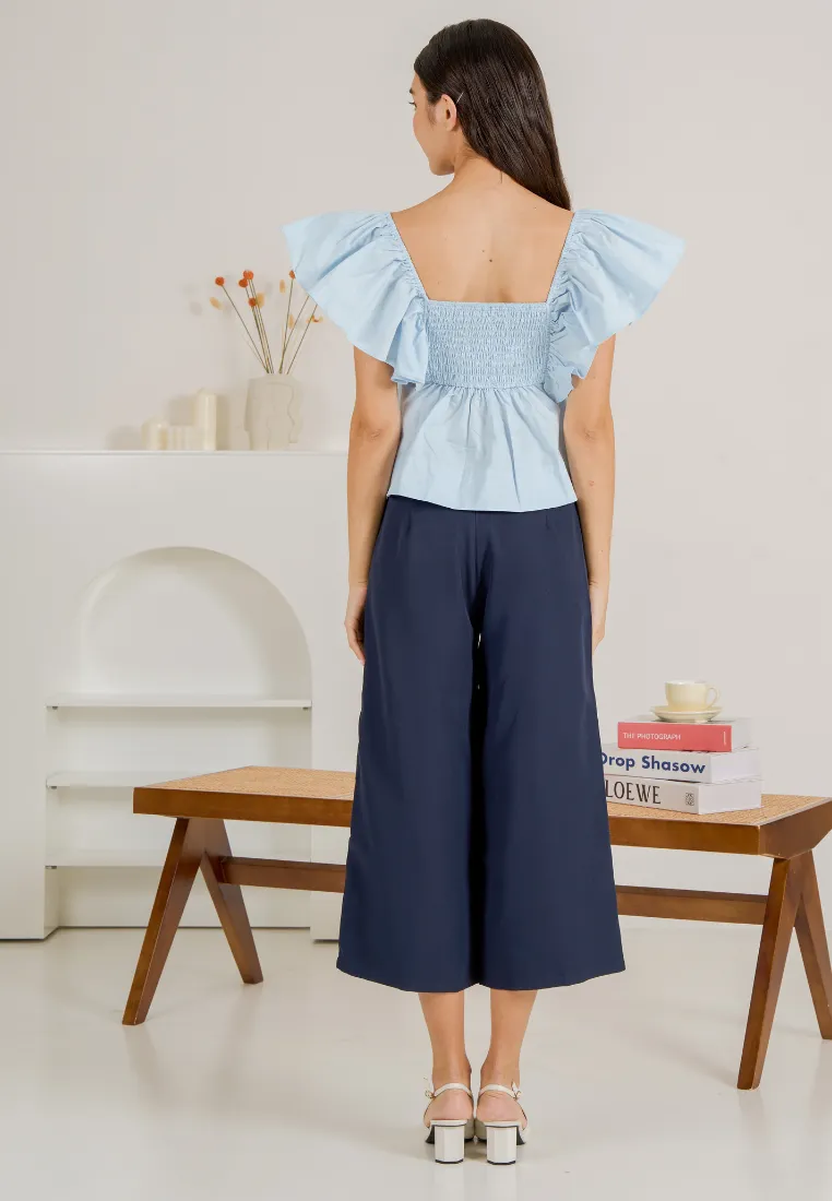 Ranee Butterfly Flare Sleeves Top
