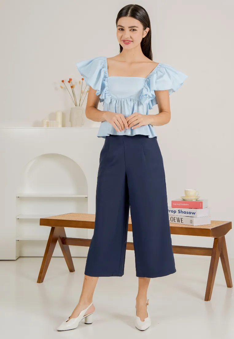 Ranee Butterfly Flare Sleeves Top