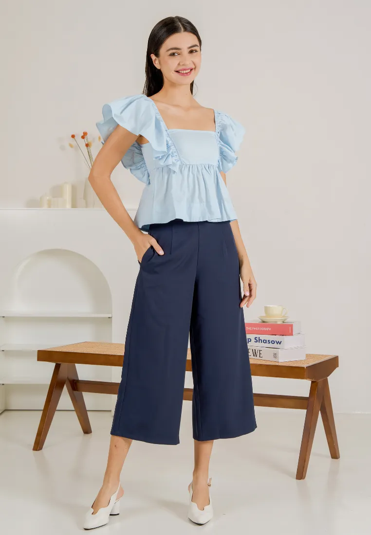 Ranee Butterfly Flare Sleeves Top