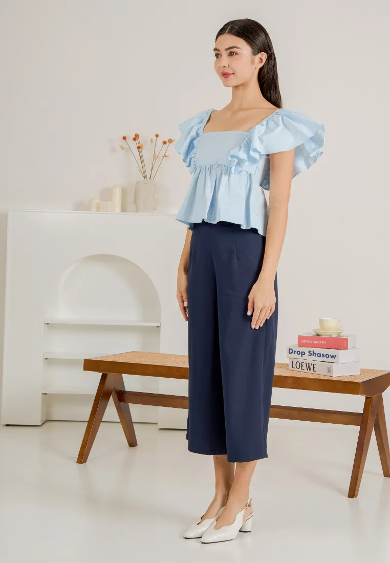 Ranee Butterfly Flare Sleeves Top