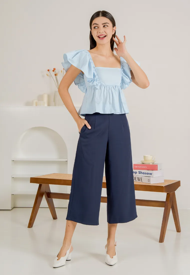 Ranee Butterfly Flare Sleeves Top