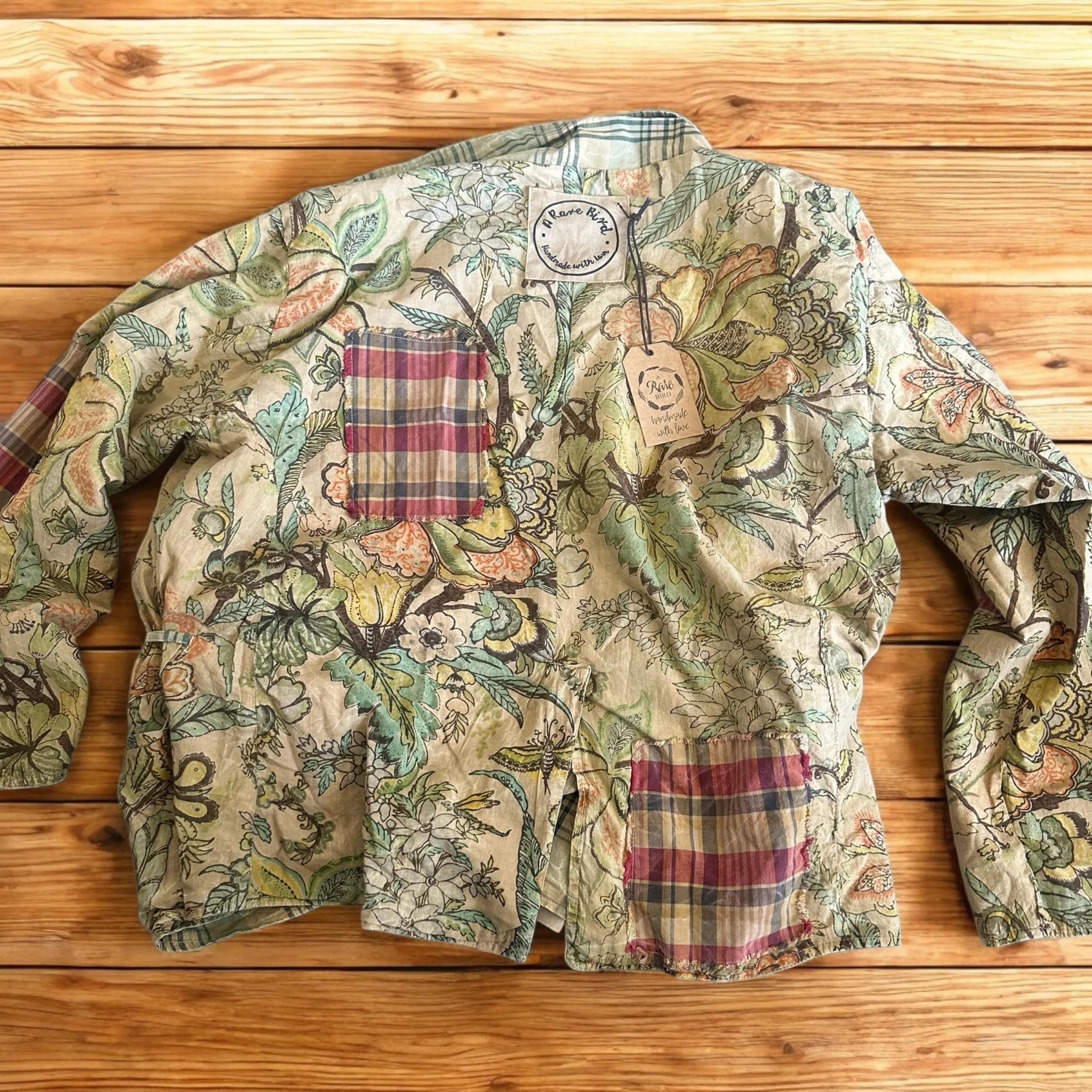 Reversible Plaid/Floral Jacket