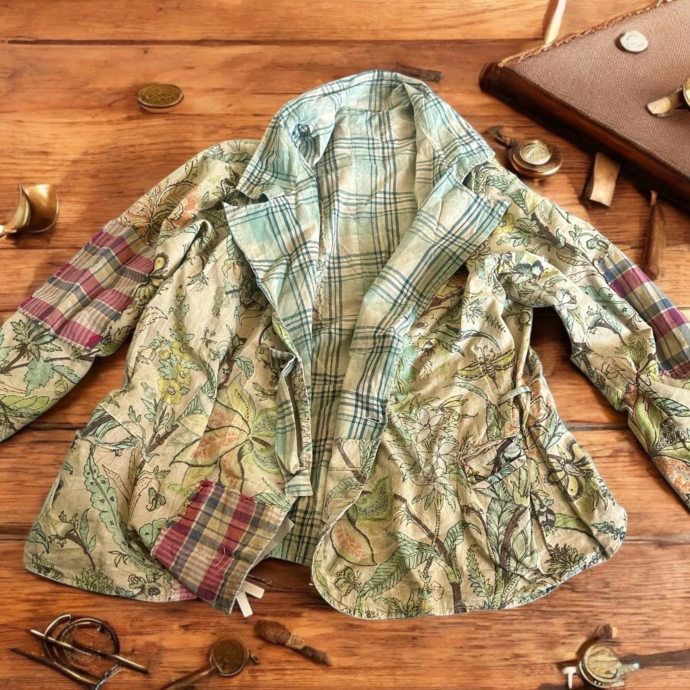 Reversible Plaid/Floral Jacket