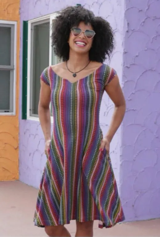 Rory Dress- Folk Print