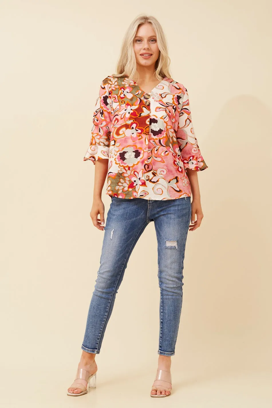 RUE FLORAL PRINT TOP