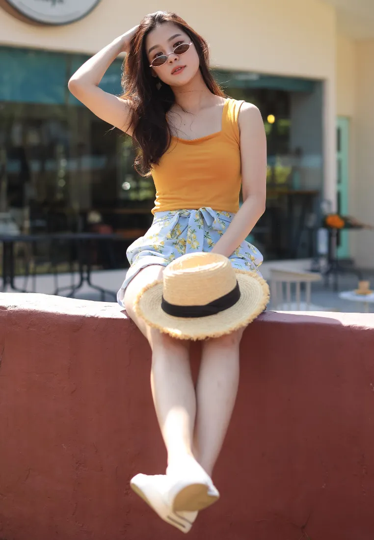 Sunny Square Neck Premium Top