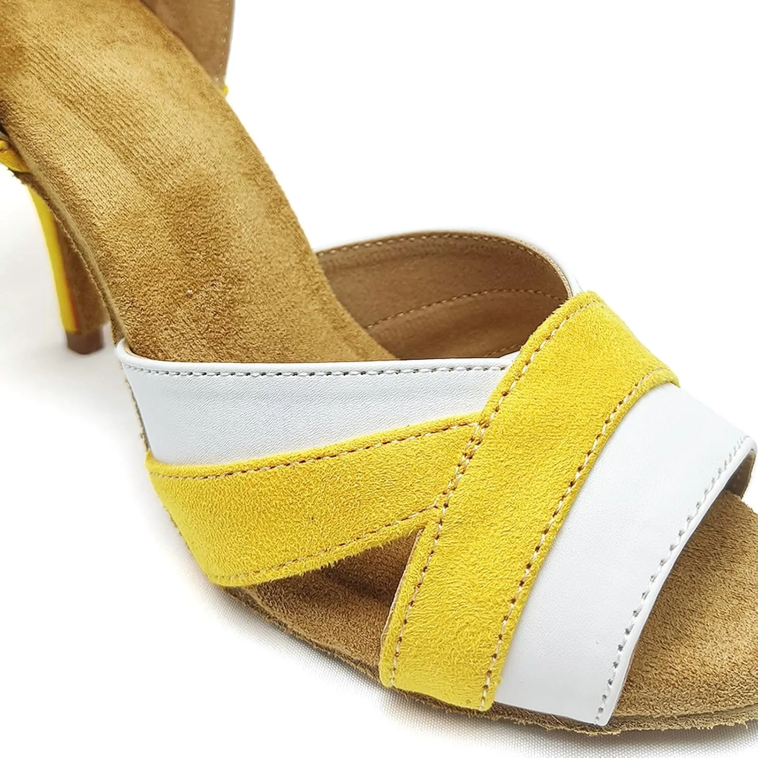 SWDZM Latin Dance Shoes Women Heels Tango Salsa Ballroom Shoes Comfortable Professional Dance Shoes