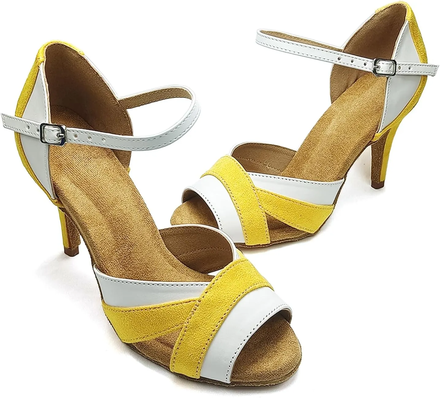 SWDZM Latin Dance Shoes Women Heels Tango Salsa Ballroom Shoes Comfortable Professional Dance Shoes