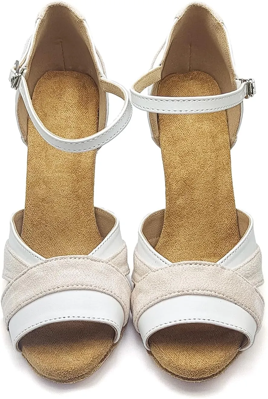 SWDZM Latin Dance Shoes Women Heels Tango Salsa Ballroom Shoes Comfortable Professional Dance Shoes
