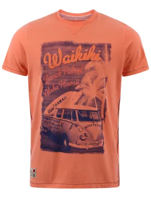 Tokyo Laundry Hermosa Cove t-shirt in Laundered Coral