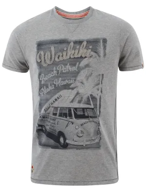Tokyo Laundry Hermosa Cove t-shirt in Lt Grey Marl