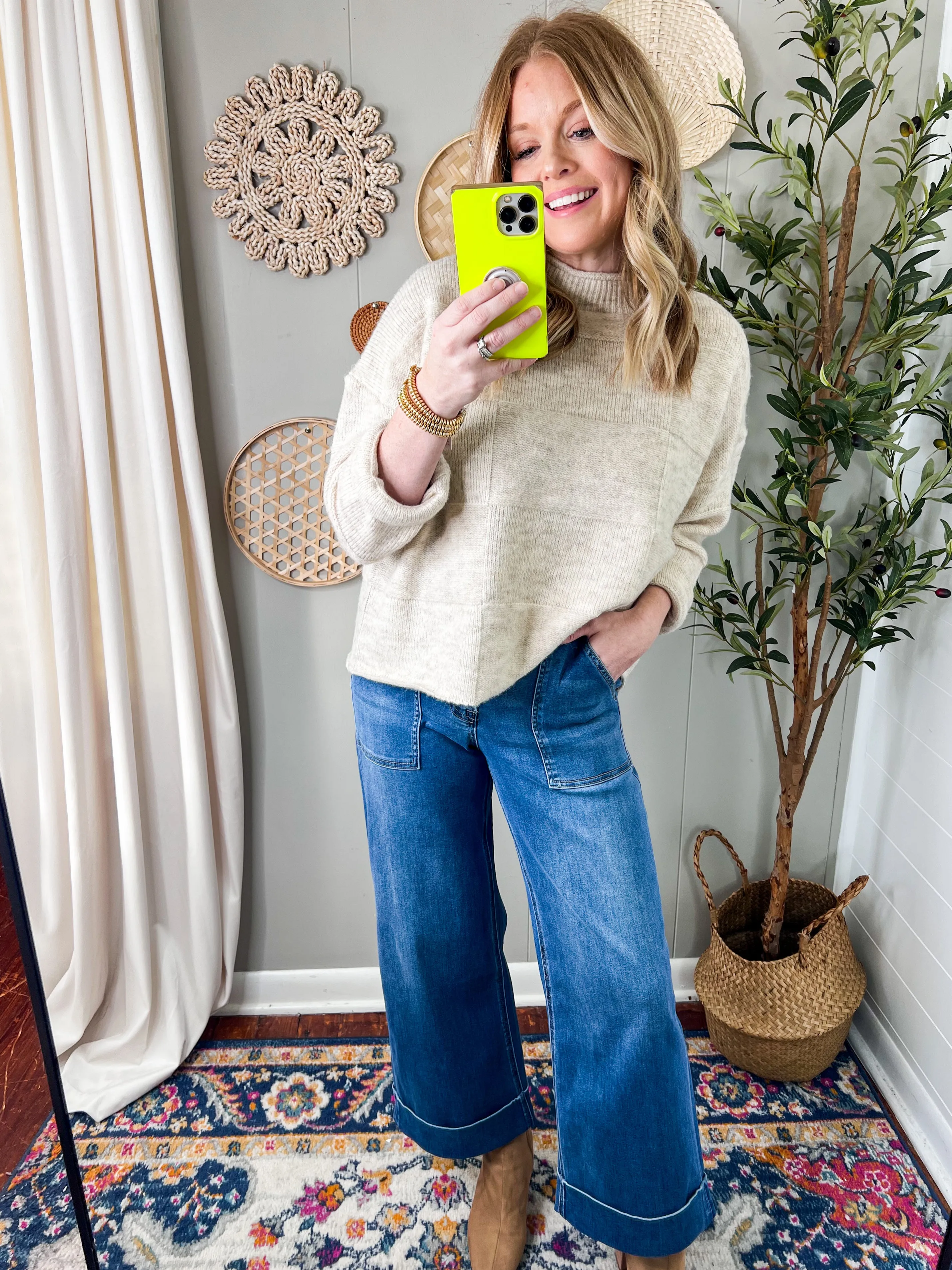 Vervet High Rise Super Soft Baggy Wide Leg Jean
