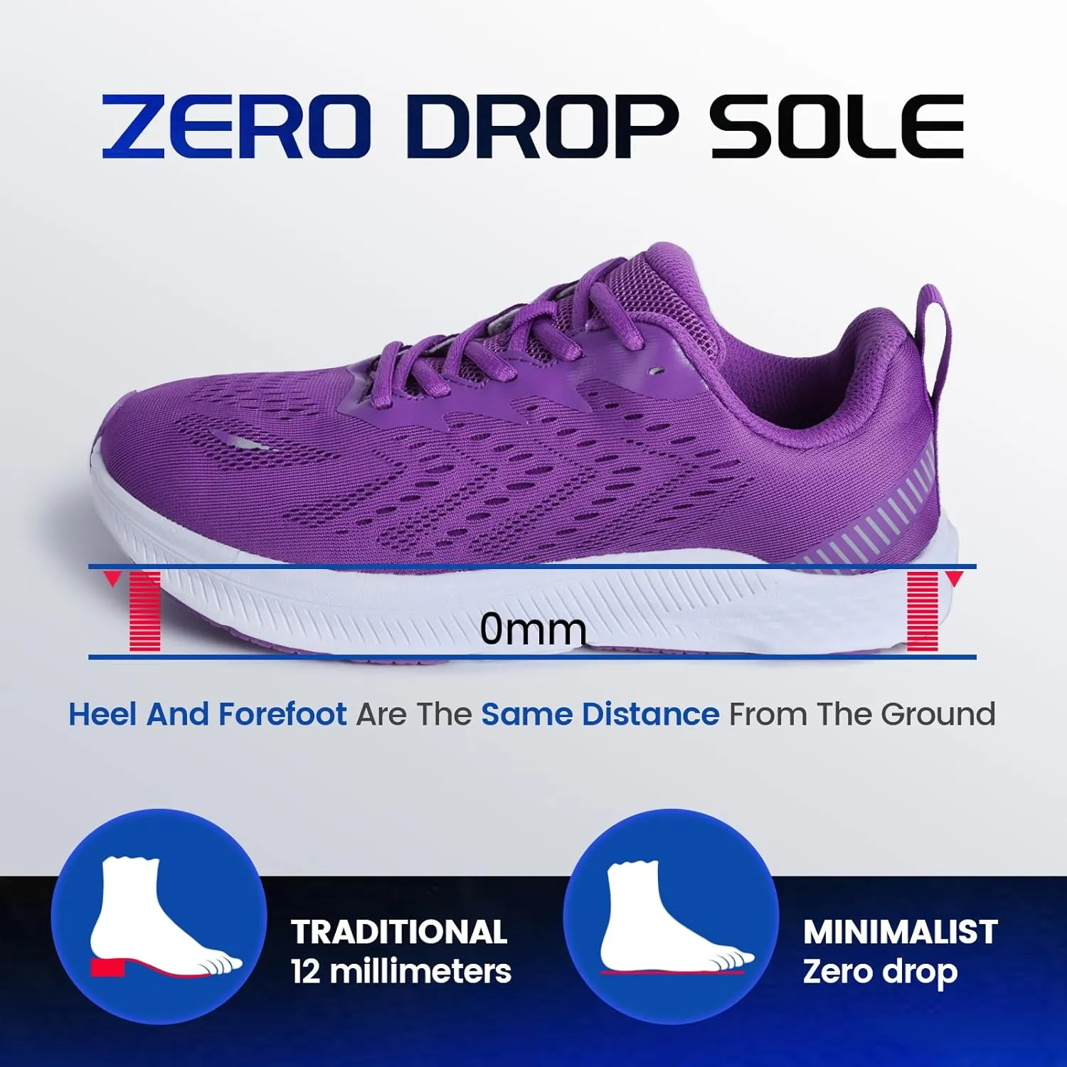 ZVC Wide Toe Box Shoes Women Wide Road Runing Lightweight Comfortable Non Slip Walking Shoes