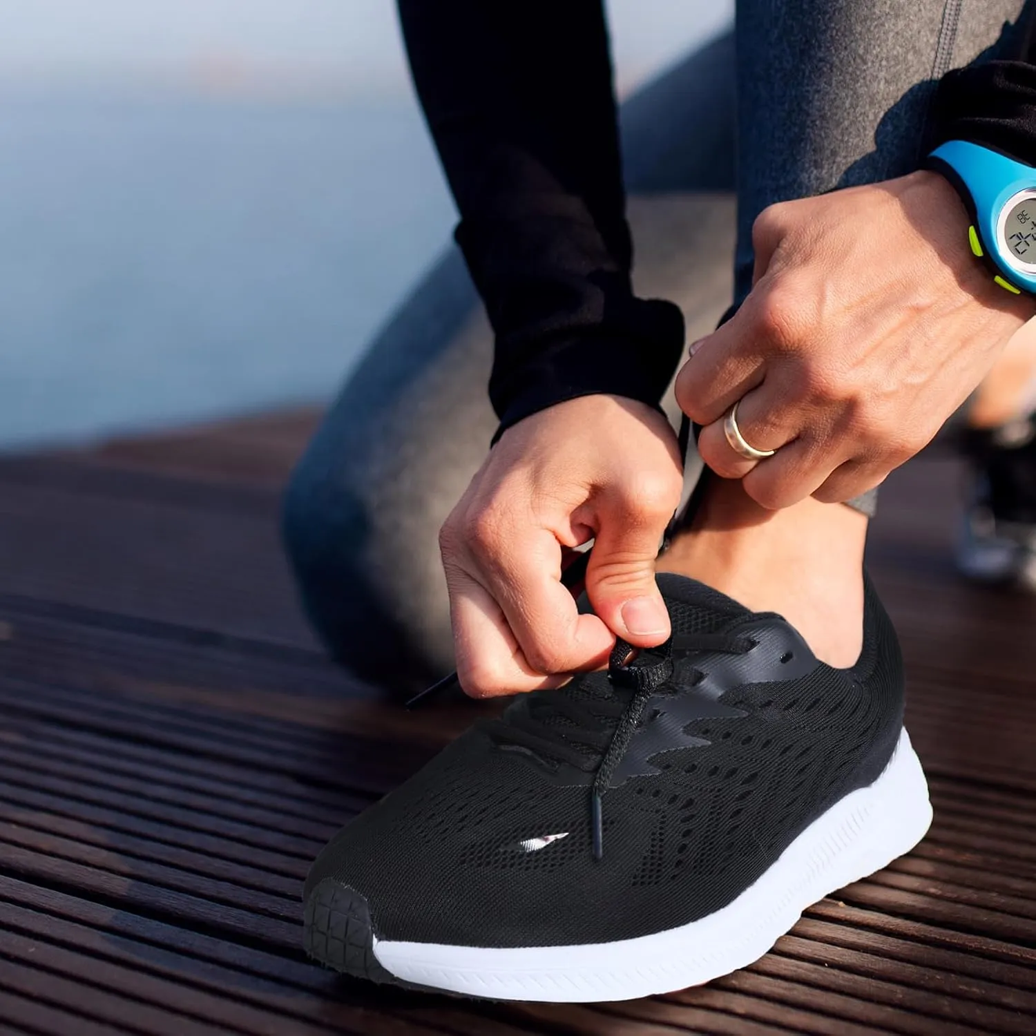 ZVC Wide Toe Box Shoes Women Wide Road Runing Lightweight Comfortable Non Slip Walking Shoes